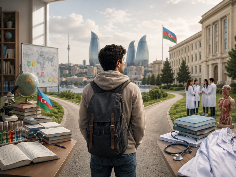 azerbaycan tip universitelerinde ogrenci karti ve kampus hayati